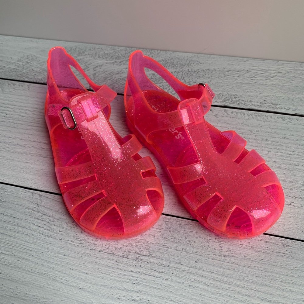 Girls Pink Jellies Sandals